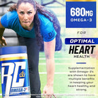 Ronnie Coleman Signature Series Fish Oil Supplement, Supplements, with EPA DHA & Omega-3, Joint, Focus, Heart Health and Brain Support, Omega 3 Fatty Acid Gel Capsules, 120 Softgels