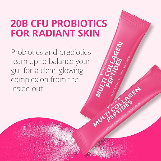 Collagen Powder for Women, Collagen Peptides Powder with Probiotics, Prebiotic Collagen Protein for Skin, Hair, Bone & Joint | 16-in-1 Sugar-Free Formula, Unflavored
