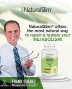 NaturalSlim Natural Potassium Citrate Gluconate 99 mg - Kadsorb Supports Electrolyte Balance & Normal pH - Absorbable Potassium Supplements with Essential Minerals - Non GMO 400 Capsules 1 Pack