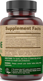 DEVA Vegan Glucosamine MSM & CMO, CMO, Turmeric, Boswellia Extract with Non Animal Ingredients, 90 Tablets
