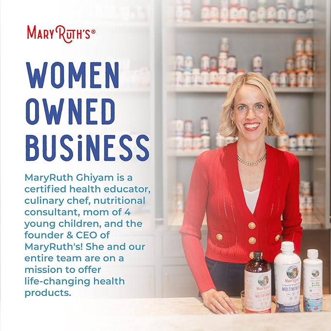 MaryRuth's Liquid Nighttime Multimineral | No Melatonin | Bedtime Routine | Magnesium Citrate | Calcium | Zinc | Vitamin D3| Available in 4 Flavor - Vegan | Sugar Free | Gluten Free | 15.22 Oz