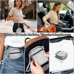 Weekly Travel Pill Organizer 2 Times A Day Pill Case for Purse with Removable AM PM 7 Day Pill Box Holder,Cute Medication Organizer Pill Container for Medicine, Vitamin, Supplement (Dark Grey, Medium)