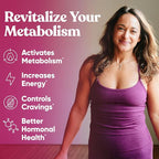 Metabolism for Her - Appetite & Metabolism Support for Women - Curb Cravings, Reduce Caloric Intake & Promote Feelings of Fullness - Berberine, Chromium Picolinate & Guarana - 60 Veg Capsules