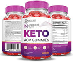 Justified Laboratories (2 Pack Ripped Results Keto ACV Gummies Advanced Formula 1000MG Ripped Results Formulated with Pomegranate Beet Juice Powder B12 Vegan Non GMO 120 Gummys