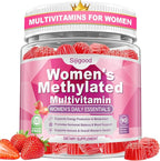 90 Count | Methylated Multivitamin Gummies for Women – Womens Multivitamin Gummies with B Complex, Minerals, CoQ10, Myo-Inositol for Energy, Hormone Balance & Immune Support Sugar Free