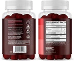 Horny Goat Weed Gummies with Vitamin B12 - Energy, Endurance & Performance Support for Male Health - 60 Count - Vegetarian-Friendly, Non-GMO, Pectin-Based - Raspberry Flavor, 1 Month Supply