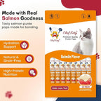 Cat Treats Lickable | Grain-Free Cat Food Toppers & Salmon Treats | Creamy Puree Squeeze Ups with Vitamin E & Taurine, Digestible Formula | 0.5 oz. Each Tube, Salmon Flavor | 10 Tubes