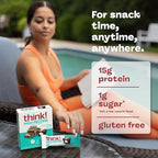 think! Protein Bars, High Protein Snacks, Gluten Free, Kosher Friendly, Sweet Treat, Chocolate & Creme Cupcake, 10 Count (Packaging May Vary)