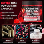 Creatine Gummies Monohydrate Complex 9000MG, Chewable Creatine Monohydrate Gummies for Men & Women with L-Taurine, BCAA 2:1, B12/6, Building Muscle Strength and Boost Focus, 30 Days Supply