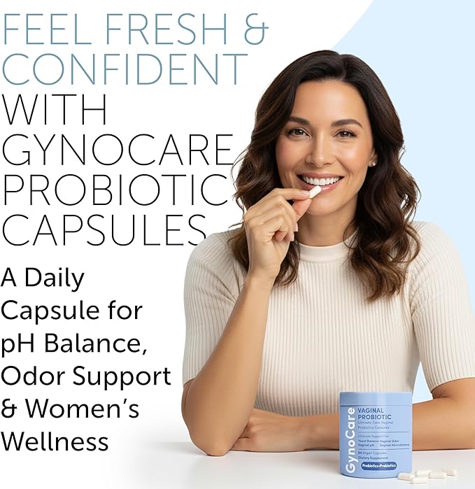 Vaginal Probiotics for Women pH Balance | Prebiotics & Probiotics for Women | Women's Welness for Vaginal Health | Odor Relief | 60 Capsules