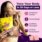 Primal Queen Goddess Creatine Gummies – Low-Sugar Chewable Creatine for Women | Booty and Muscle Builder, Faster Recovery, Strength | High-Potency Wild Watermelon Flavor – 150 Bites (5g per Serving)