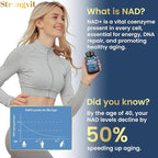 StrongVit NAD Resveratrol Supplement for Women & Men. Support Cellular Health, Energy + Healthy Aging. High Potency Blend, Plus Third-Party Lab Tested in USA (120 Capsules)