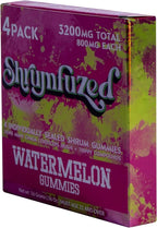 Shrumfuzed Proprietary Nootropic Gummy 3200mg - Lion's Mane, Reishi, Chaga, and Cordycep Nootropic Mushroom Blend (4, Watermelon)
