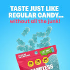 Shameless Snacks - Healthy Low Calorie Snacks, Low Carb Keto Gummies (Gluten Free Candy) - 6 Pack Sour Blue Raspberry