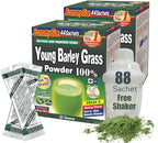 Yamamoto Kanpoh YAMAKAN Young Barley Grass Powder, Pure Green Juice Rich in Minerals, Vitamins & Plant-Based Protein for Women & Men, Barley Grass Juice Powder, from Japan, Non GMO 88 Count
