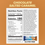 Pure Protein Chocolate Salted Caramel Protein Bars – 20g Protein, 3g Sugar, 190 Calories (12 count) Low Sugar* High Protein Snack - Gluten Free - Perfect for a Healthy Snack