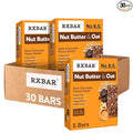 RXBAR Nut Butter and Oat Protein Bars, Protein Snacks, Dark Chocolate Peanut Butter (6 Boxes, 30 Bars)