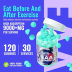 Pets Purest EAA Gummies 120 Gummies (Blueberry),Essential Amino Acids - All 9 Essential Aminos (EAA) and All Branched-Chain Aminos (BCAAs), Non-GMO, Gluten Free, Vegetarian Friendly