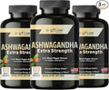 Ashwagandha Supplements for Women and Men | Sleep, Mood and Energy Support | Extra Strength, Vegan Friendly, Non-GMO, Made in USA - Pack of 3