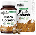 Wild & Organic Black Cohosh Capsules 540 mg - Menopause Supplements for Women - Black Cohosh Root Supplement - Actaea Racemosa Herb - 60 Days of Supply - Vegan, No Fillers, Non-GMO - 60 Count