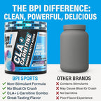 BPI Sports CLA+Carnitine – CLA L Carnitine & Linoleic Acid – L Carnitine Supplement for Weight Loss, Metabolism & Lean Muscle – Caffeine Free – Snow Cone – 50 Servings – 12.34 oz