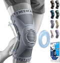 NEENCA Professional Knee Brace for Pain Relief, Medical Knee Support with Patella Pad & Side Stabilizers, Compression Knee Sleeve for Meniscus Tear, ACL, Joint Pain, Runner, Workout (Gray, Small)