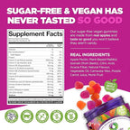 NUTRAMIN Daily Vegan Keto Multivitamin Gummies Non-GMO Natural Vitamin C D + Zinc for Immunity, Plant-Based, Sugar-Free, Nut-Free, Gluten-Free, Biotin, Vitamin A, B, B6, B12 60 Ct, 30 Days (60 Count)