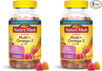 Nature Made Womens Gummy Multivitamins with Omega-3, Multivitamin for Women for Daily Nutritional Support, 150 Gummies, 75 Day Supply, (Pack of 2)
