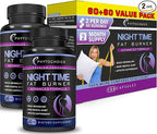 Nighttime Fat Burner with Melatonin - Appetite Suppressant for Weight Loss - Night time Fat Burner for Women Supporting Sleep & Relaxation - Weight Loss Diet Pills that Work at Night - 2 Pack
