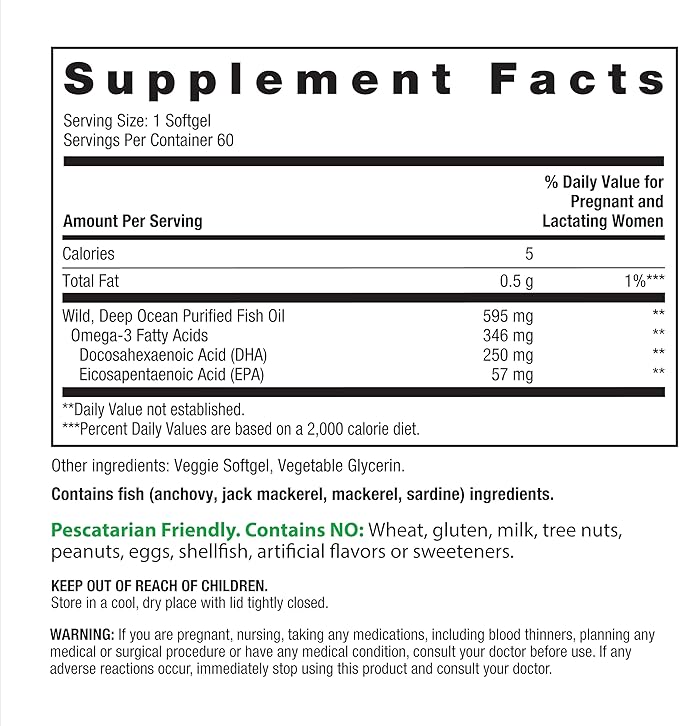 Rainbow Light Prenatal DHA Vitamins for Women | 60 Softgels | Omega 3 Fish Oil (DHA & EPA) | Supports Mom & Baby’s Health from Conception to Nursing