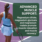 Smarter Nutrition Magnesium Complex - Chelated Magnesium Glycinate with Citrate, Malate and L-Theanine for Sleep, Muscle Relaxation and Stress Support - Non-GMO - 60 Tablets[30DaySupply]