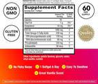 MegaRed Ultra Strength 1000mg Omega-3 Krill Oil Supplement with EPA/DHA, Astaxanthin & Phospholipids, No Fish Oil Aftertaste Supports Heart, Brain, Joint and Eye Health, 60 Count Softgels.