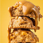 FITCRUNCH Snack Size Protein Bars, 6-Layer Baked Bar, 1g of Sugar, Gluten Free & Soft Cake Core (9 Bars, Peanut Butter Cookie)
