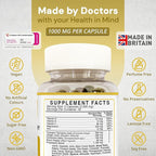 Strength & Spices Bone, Muscle & Joints 100% Natural Supplement – 28 Ingredients w Turmeric - 60 Vegan UK Made 1000mg Capsules – Mobility and Flexibility Support