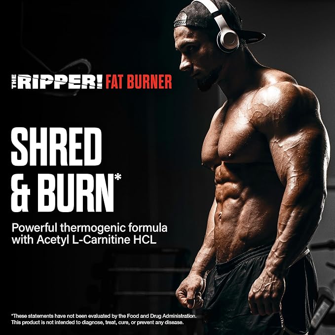 JNX SPORTS The Ripper! Fat Burner Pre Workout for Men & Women – Thermogenic Fat Burning Powder & Appetite Suppressant, Boost Energy & Endurance – Razor Lime, 30 Servings