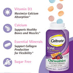 Caltrate Chewables 600 +D3 Plus Minerals Calcium and Vitamin D, Sugar Free, Cherry, Orange and Fruit Punch, 155 count