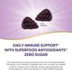 Nature's Way Sambucus Zero Sugar Immune Gummies,Daily Immune Support*,Black Elderberry Extract,Vitamin C,Vitamin D3,Zinc,Sugar Free,Sugar-Alcohol Free,Plant-Based Sweeteners,70 Gummies,(Pack of 2)