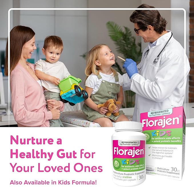 Florajen Women’s Vaginal Probiotic - Gut Health, Vaginal pH Balance, & Constipation Relief - Multi-Strain Formula with Lactobacillus - Refrigerated for Potency - 60 Capsules