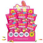 Shameless Snacks - Healthy Low Calorie Snacks, Low Carb Keto Gummies (Gluten Free Candy) - 6 Pack Wild Worms