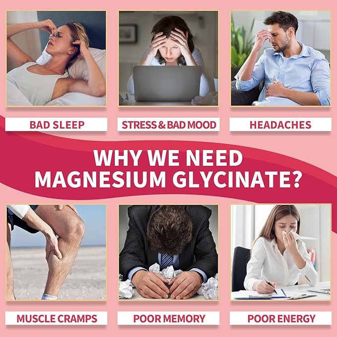 Magnesium Glycinate Gummies, Sugar Free Magnesium Supplement w/Ashwagandha, Zinc, Vegan Magnesium Glycinate Supplement for Adults - 120 Cherry Gummies