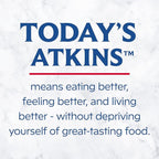 Atkins Strong High Protein Shake, Milk Chocolate, 30g Protein, 7g Prebiotic Fiber, 1g Sugar, GLP-1 Support, Muscle & Gut Health Support Complex, 12 Count