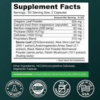 Candida Complex with Caprylic Acid for Men & Women – Anti Overgrowth, Balance and Restore Supplement for Yeast, Healthy Gut Flora & Skin with 30B/g Probiotic, Oregano, Senna - 1 Month Supply