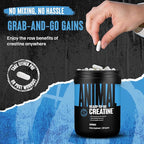 Animal Micronized Creatine Monohydrate Capsules - 300 Caps, 2500mg per Serving to Support Muscle Growth, Endurance, ATP Production, Cognitive Function, Strength, Recovery, and Delay Muscle Fatigue