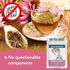 Echinacea Tea Organic (40 Tea Bags) - Medicinal Tea for Seasonal Changes -Natural Immunity Support - Te de Equinacea Organico