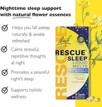 Bach RESCUE SLEEP Liquid Melts, Natural Orange Vanilla Flavor, Sleep & Stress Relief Aid, Homeopathic Flower Essence, Free of Melatonin, Gluten & Sugar, Non-alcohol, Non-Narcotic, 6 Packs, 28 Ct Each