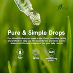 Ultra6 Nutrition Vitamin D and K2 Drops - Liquid Vitamin D3 with K2 Supplements for Adults - Easy-to-Take, Flavor-Free, Highly Absorbable VIT D3 and K2 Supplements, Made in USA (30 ml)