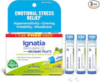 Boiron Ignatia Amara 30C Homeopathic Medicine for Relief from Emotional Stress, Hypersensitivity, Irritability, and Moodiness - 3 Count (240 Pellets)