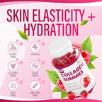 Collagen Peptides Gummies, Collagen Gummies for Women with Type I, II, III, V, X Collagen Peptides, Biotin,& Multivitamins, Promote Skin,Hair,Nail Health