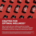 Apple Cider Vinegar Capsules with Cayenne Pepper for Digestive Health Support - 500mg ACV and 20mg Capsicum Annuum Per Serving - Easy-to-Take, Unflavored - 120 Count - Vegan, Non-GMO - 4 Month Supply