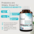 Dainova Probiotics for Women Vaginal Health, Urinary Tract Health, Yeast Infection & UTI I 40 Bil CFU Active Prebiotics and Probiotics for Women I Shelf-Stable I Acid-Resistant I 60 Caps